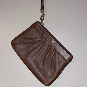 Brown Coach Wristlet
